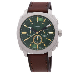 Fossil Machine Chronograph Quartz Green Dial Mens Watch FS6102