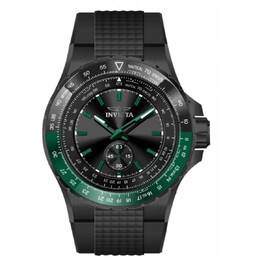 Invicta 49321 Mens Aviator Quartz Watch Black Dial