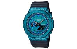 Casio Мужские часы gm-2140gem-2a, полностью металлические, 44,4 мм, синие