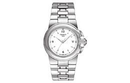 Tissot Женские кварцевые часы с белым циферблатом, корпусом из нержавеющей стали, ремешком из нержавеющей стали, 30 мм t080.210.11.017.00