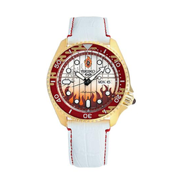 Seiko Автоматический механический механизм Series 5 с ремешком из нержавеющей стали, японские/корейские часы унисекс с белым циферблатом srpj28k1