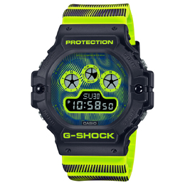 Casio Мужские часы G-SQUAD Series 51,4 мм, желтые, dw-5900td-9pr