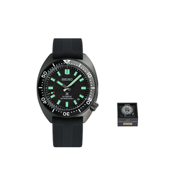 Seiko Часы Prospe Collection с автоматическим механизмом, силиконовым ремешком, мужские, черный циферблат spb335j1 | black
