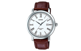 Casio Мужские часы Standard Series 47 мм белого цвета mtp-e149l-7b