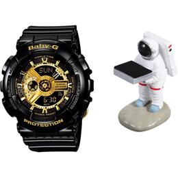 Casio Женские часы BABY-G Black ba-110-1apr配太空人表托 | with astronaut watch stand