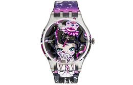 Swatch Женские черные часы suoz110 41 мм