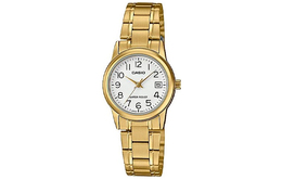 Casio Женские часы Standard Series 25 мм, белые ltp-v002g-7b2