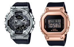 Casio Часы унисекс парные Table Series Black Watch gm-110-1a+gm-s5600pg-1er