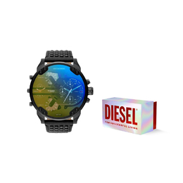 Diesel Наручные часы Chameleon Collection с кварцевым механизмом, кожаным ремешком и черным циферблатом, мужские часы dz7451