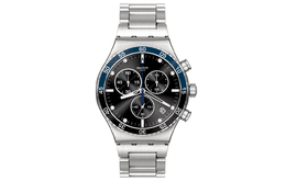 Swatch Мужские черные часы 43 мм yvs507g