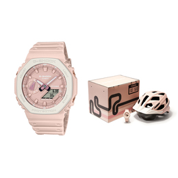 Casio Розовые часы унисекс 卡西欧潮流pink联名礼盒