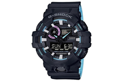Casio Мужские часы с двойным жидкокристаллическим/аналоговым дисплеем, черные, ga-700pc-1aer