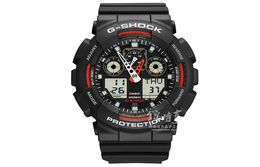 Casio Мужские черные часы ga-100-1a4