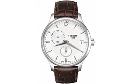 Tissot Мужские часы Junya Collection с кварцевым механизмом, 42 мм, белый циферблат, корпус из нержавеющей стали, кожаный ремешок t063.639.16.037.00