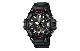 Casio Мужские ПЛАТЬЯ, черные часы mcw-100h-1avdf