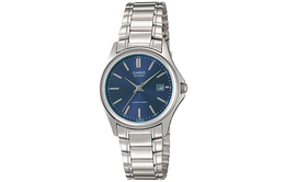 Casio Женские часы Standard Series 38,5 мм синего цвета ltp-1183a-2a