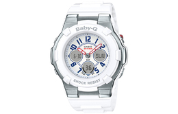 Casio Женские часы BABY-G белого цвета bga-110tr-7b