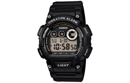 Casio Мужские молодежные черные часы w-735h-1a