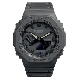 Casio Часы G SHOCK Eight Prince Collection с кварцевым механизмом, ремешком из смолы, мужские, черный циферблат ga-2100-1a1dr