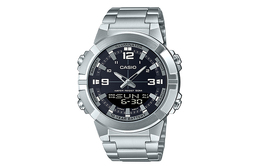 Casio Мужские молодежные черные часы amw-870d-1a