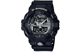 Casio Мужские часы с двойным жидкокристаллическим/аналоговым дисплеем, черные, ga-710-1apr