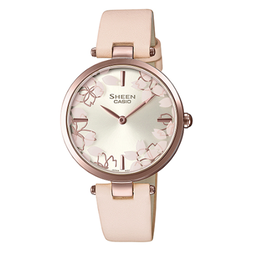 Casio Женские серебряные часы SHEEN 32 мм she-c110cgl-4aupfh优雅樱花