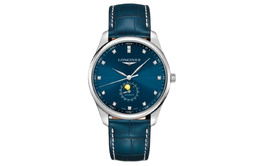 Longines Мужские часы Master Collection с автоматическим механизмом, 42 мм, синий циферблат, корпус из нержавеющей стали l2.919.4.97.0