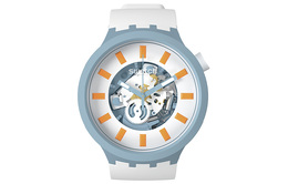 Swatch Мужские белые часы sb03n101, 47 мм