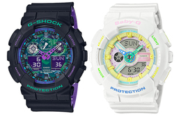 Часы серии «Унисекс Парные Столы» Casio ga-100bl-1a&ba-110tm-7a