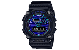 Casio Мужские часы с двойным жидкокристаллическим/аналоговым дисплеем, черные, ga-900vb-1apr