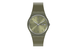 Swatch Часы Gent Series 34 мм, зеленые, унисекс, gg712