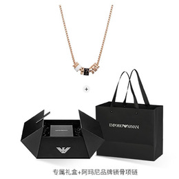 Emporio Armani Наручные часы с автоматическим механизмом, ремешком из нержавеющей стали, 34 мм, белый циферблат, женские часы ar60072品牌专供