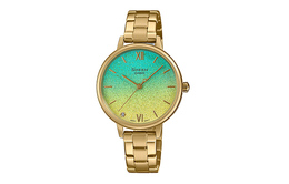 Casio Женские желтые часы SHEEN she-4548g-2aupr