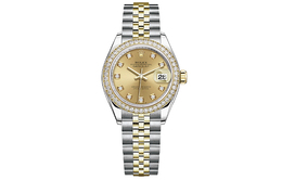 Rolex Женские часы Apparel Log Series с автоматическим механизмом, корпус из стали Oystersteel, циферблат 28 мм, золотой m279383rbr-0011