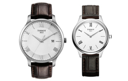 Tissot Часы унисекс с кварцевым механизмом Junya Collection, 42 мм, белый циферблат t0636101603800+t0632091603800