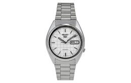 Seiko Коллекция Автоматические механические наручные часы унисекс с белым циферблатом snxf05k1