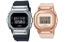 Casio Часы унисекс парные Table Series Black Watch gm-5600-1+gm-s5600pg-4er