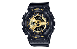 Casio Женские часы BABY-G 46,3 мм, черные, ba-110x-1ajf