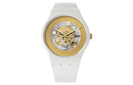 Золотые часы унисекс 41 мм so29w107 Swatch
