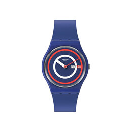Swatch Часы унисекс Gent Series 34 мм, черные, so28n703