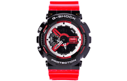 Casio Мужские часы с двойным жидкокристаллическим/аналоговым дисплеем, черные, ga-110rb-1a