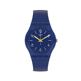 Swatch Часы унисекс Gent Series 34 мм синего цвета so28n108