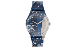 Swatch Мужские синие часы suoz351, 41 мм