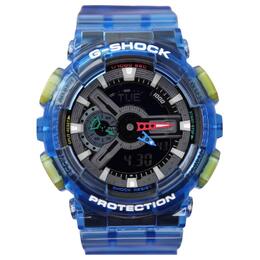 Casio G-SHOCK Ice Resilience Collection с кварцевым механизмом, ремешок из смолы, японские/корейские часы унисекс, черный циферблат ga-110jt-2apr