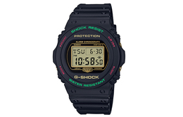 Casio Часы мужские серии G SQUAD с кварцевым механизмом, ремешком из смолы и желтым циферблатом dw-5700th-1