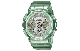 Casio Женские часы с двойным жидкокристаллическим/аналоговым дисплеем серии Green gma-s120gs-3a