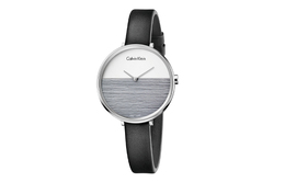 Наручные часы Calvin Klein Imprint Series с кварцевым механизмом, кожаным ремешком, 38 мм, серый циферблат, женские часы k7a231c3