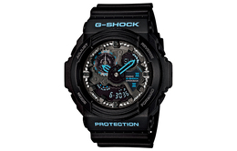 Casio Мужские черные часы ga-300ba-1a