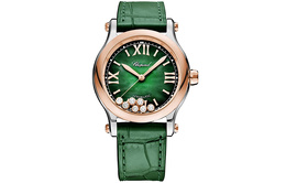 Часы Chopard HAPPY SPORT Collection с автоматическим механизмом, женские, 36 мм, зеленый циферблат 278578-6002