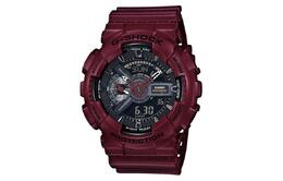 Casio Унисекс-часы с двумя жидкокристаллическими/аналоговыми дисплеями, черные, ga-110ew-4ajf